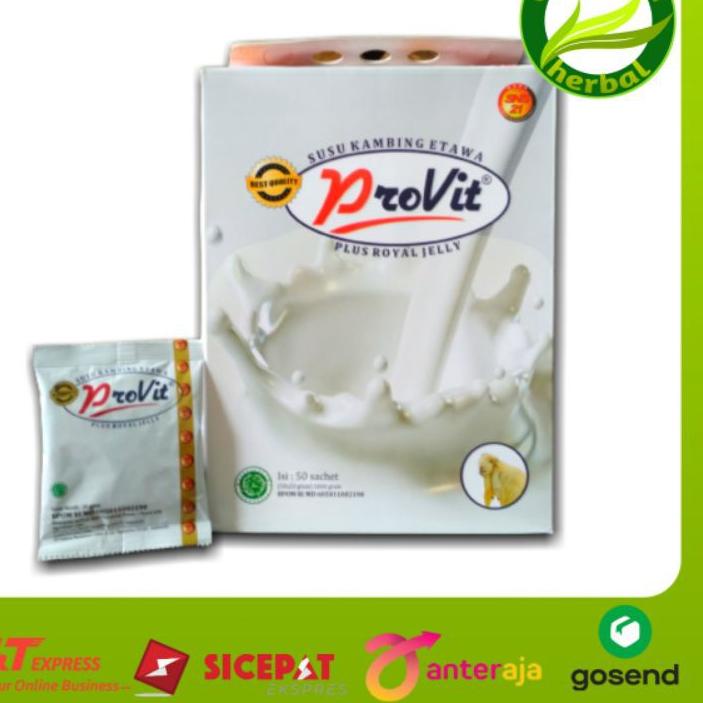 

Miliki - Susu kambing etawa provit plus royal jelly 1box isi 50 sachet