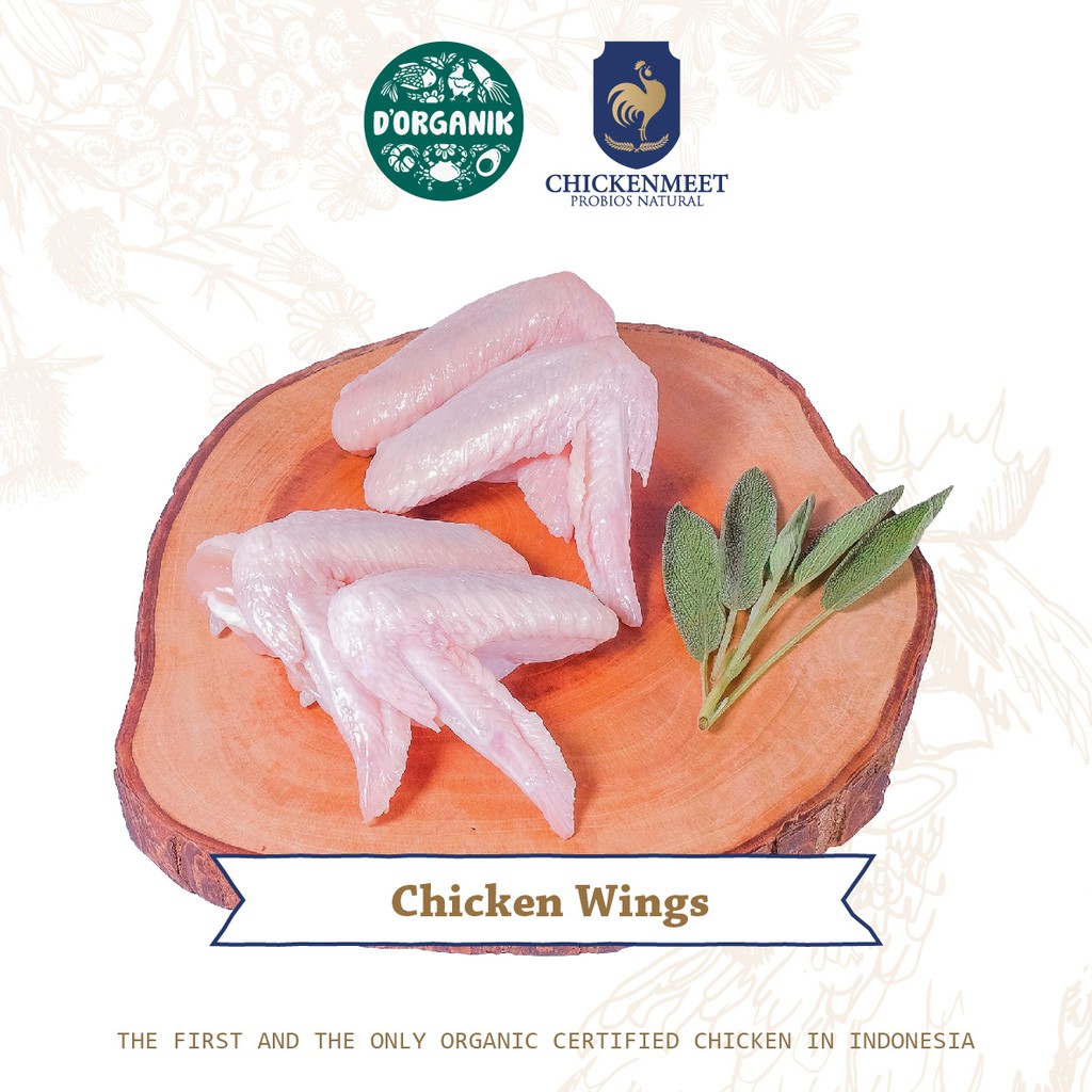 

ORGANIC CHICKEN - CHICKEN WINGS 500 GR (AYAM ORGANIK - SAYAP)