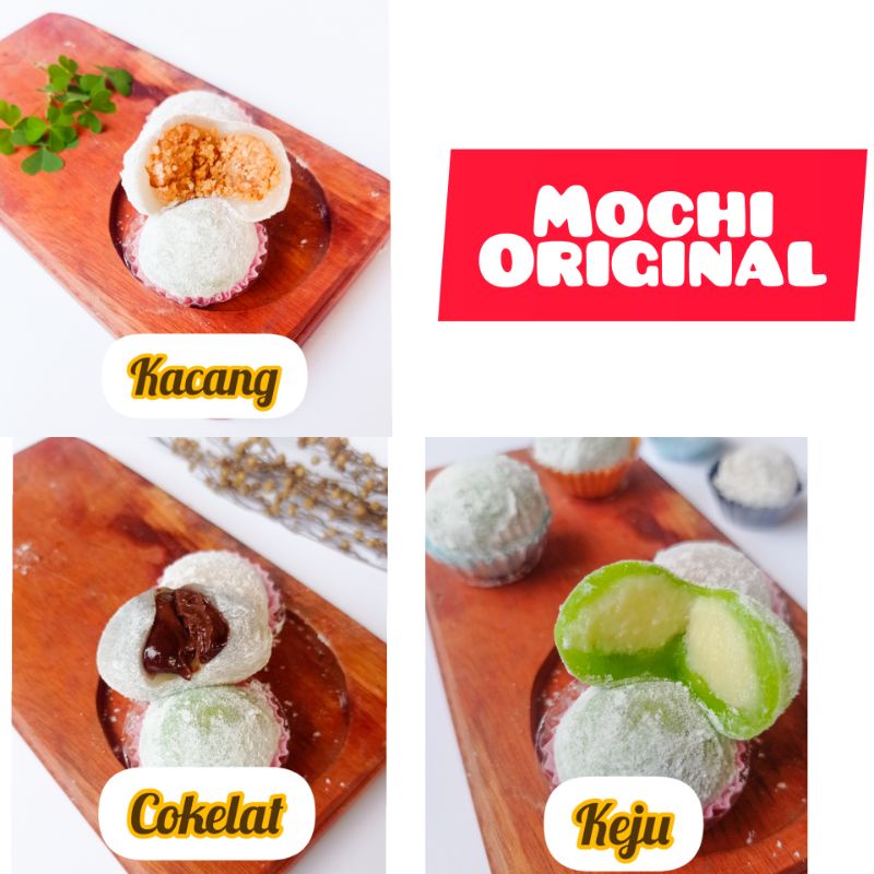 

MOCHI ORIGINAL KACANG COKELAT KEJU - MOCHI JEMBER - SAIKO MOCHI