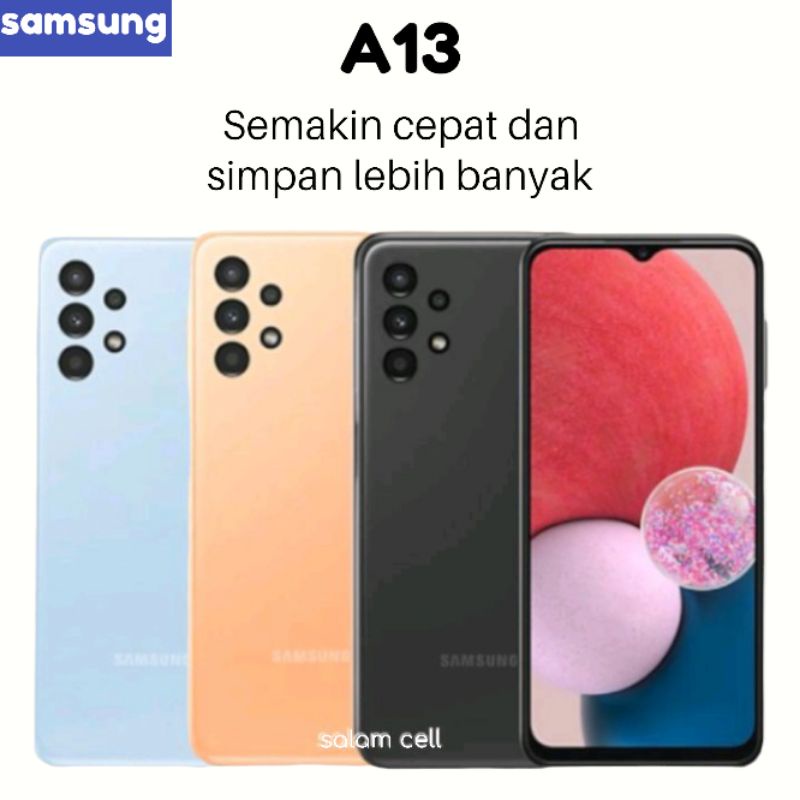 Samsung A13 Ram 6+4/128GB  Camera 50MP Baterai 5.000mAh Samsung Terbaru Samsung Murah