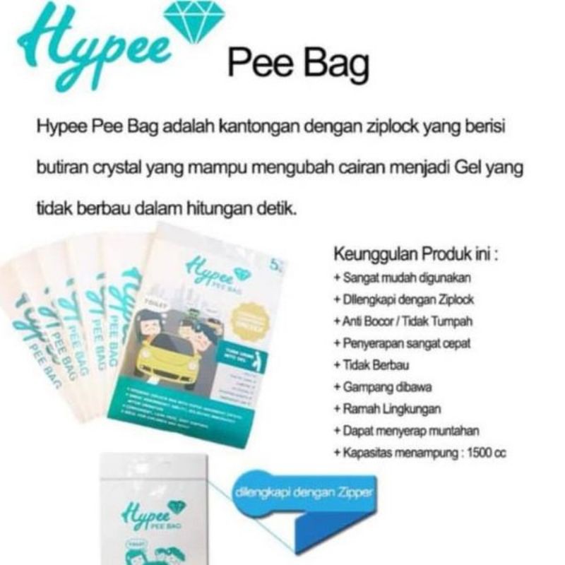 Hypee pee bag