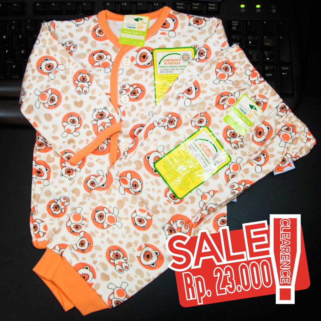 ☀️☀️ VELVET JUNIOR SETELAN PANJANG PIYAMA BAYI NEWBORN (068+C004NB) TB - SALE TUTUP TOKO ☀️☀️