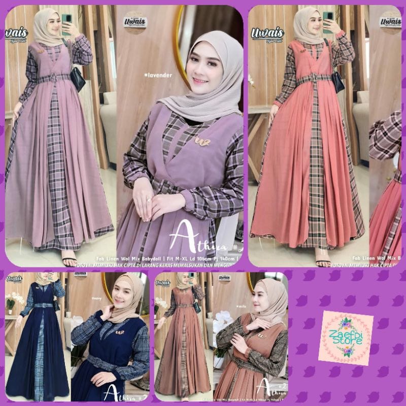ELISHA / ATHIRA #2 / KIASA / NASHILA  GAMIS UWAIS ORI || READY UPDATE | TERBARU TERLARIS KEKINIAN