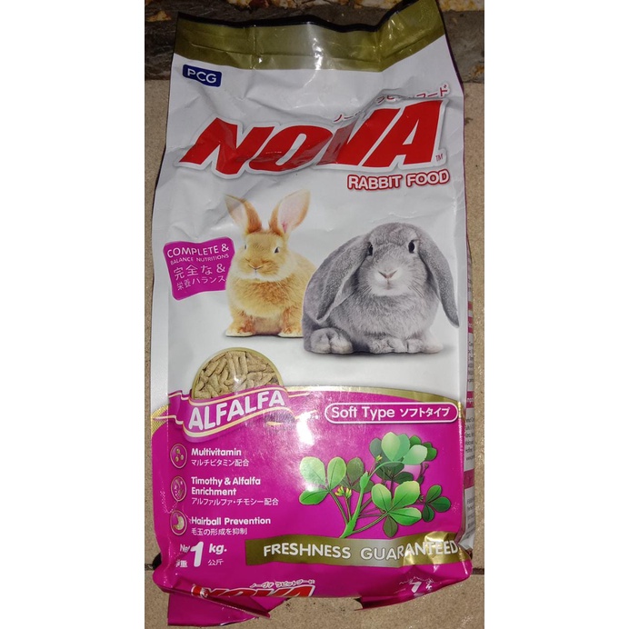 Makanan Kelinci - NOVA Rabbit Food Rumput Alfafa - 1 kg