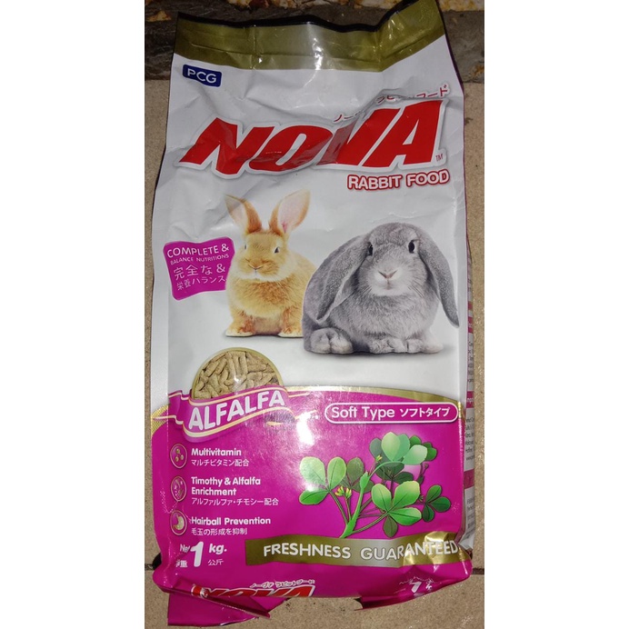 Makanan Kelinci - NOVA Rabbit Food Rumput Alfafa - 1 kg