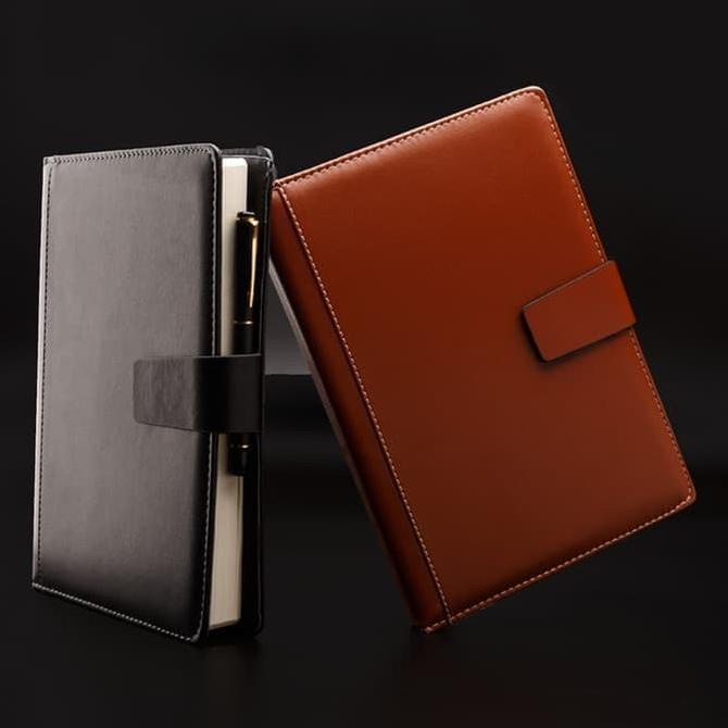 

buku agenda bahan kulit leader, buku memo kerja, note book leader