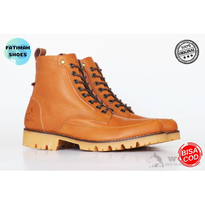 Sepatu Boots Kulit Pria Sepatu Kulit Asli Sepatu Original Handmade Sepatu Boot Pria Sepatu Cowok