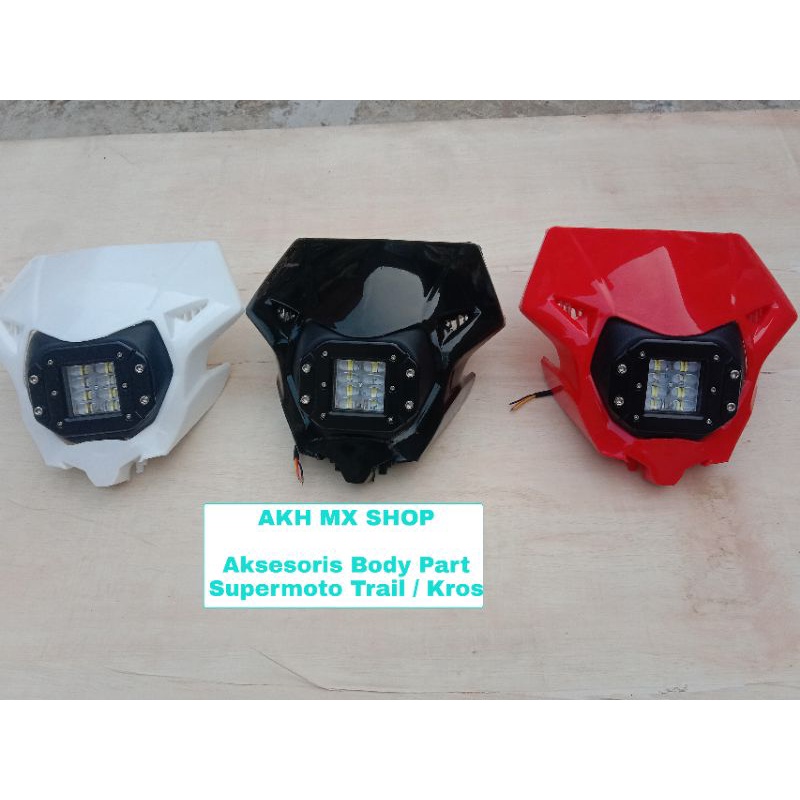 headlamp lampu depan crf150l 8 led