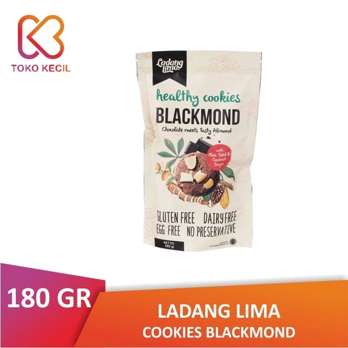 

KERING-KUE- LADANG LIMA BLACKMOND COOKIES 180 GR | GLUTEN FREE -KUE-KERING.