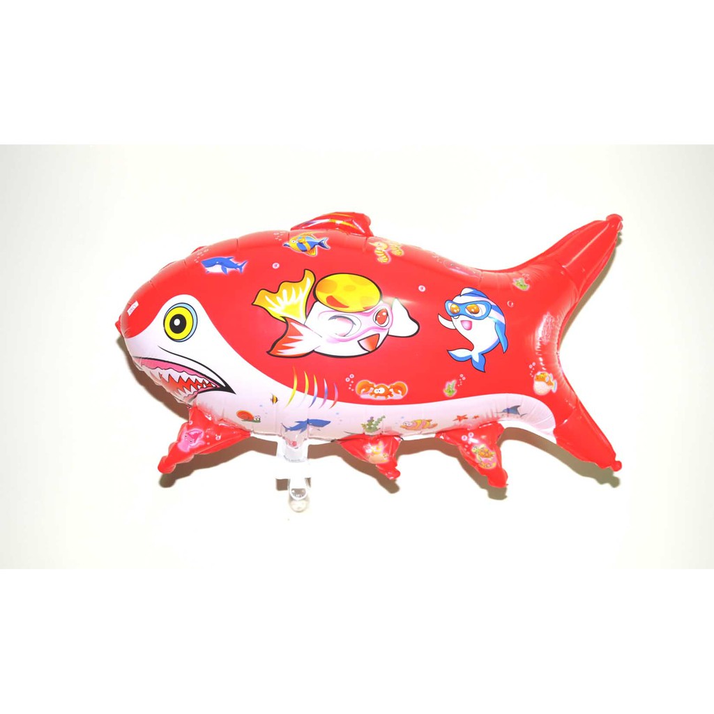 VOM-Balon Foil Ikan Hiu Merah Shark 0435