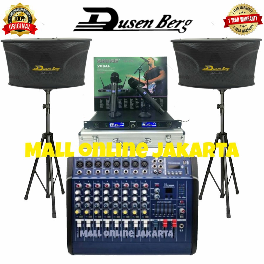 Paket sound system dusenberg 10 inch original bluetooth power mixer