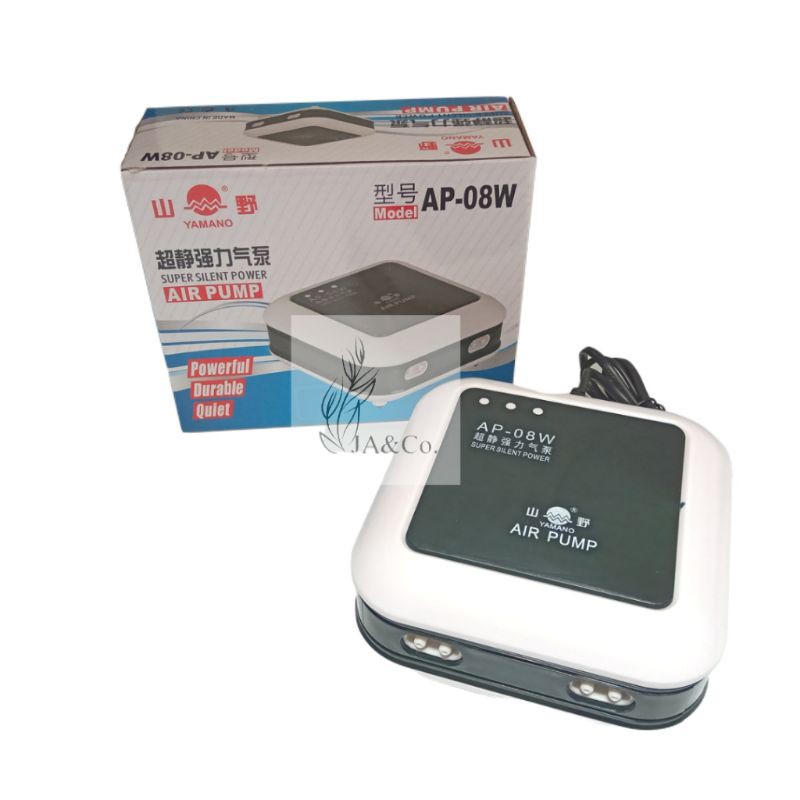 Yamano AP-08w Ap 08 Mesin Air Pump Aerator 4 Lubang Titik Aquarium