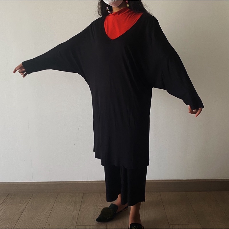 UNIQLO loose black dress