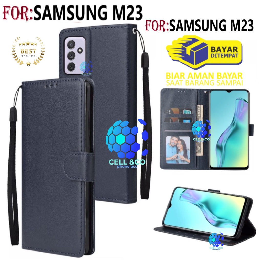 CASE SAMSUNG M23 CASE FLIP LEATHER WALLET PREMIUM FLIP CASE BUKA TUTUP KESING HP CASING FLIP CASE WALLET SAMSUNG M23