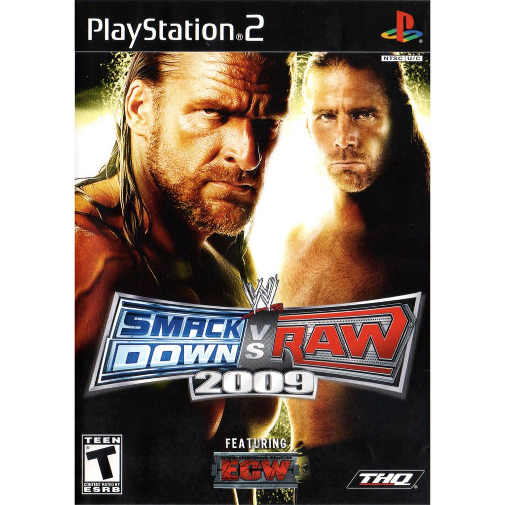 DVD Kaset Game PS2 WWE SmackDown vs. Raw 2009