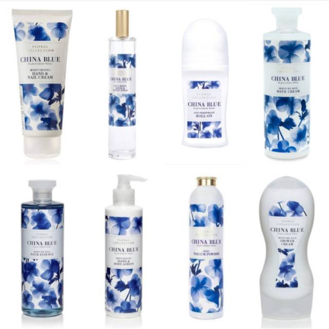 MARKS & SPENCER - China Blue Floral Collections (Deodorant, Linen Spray, Lotion & Cream)