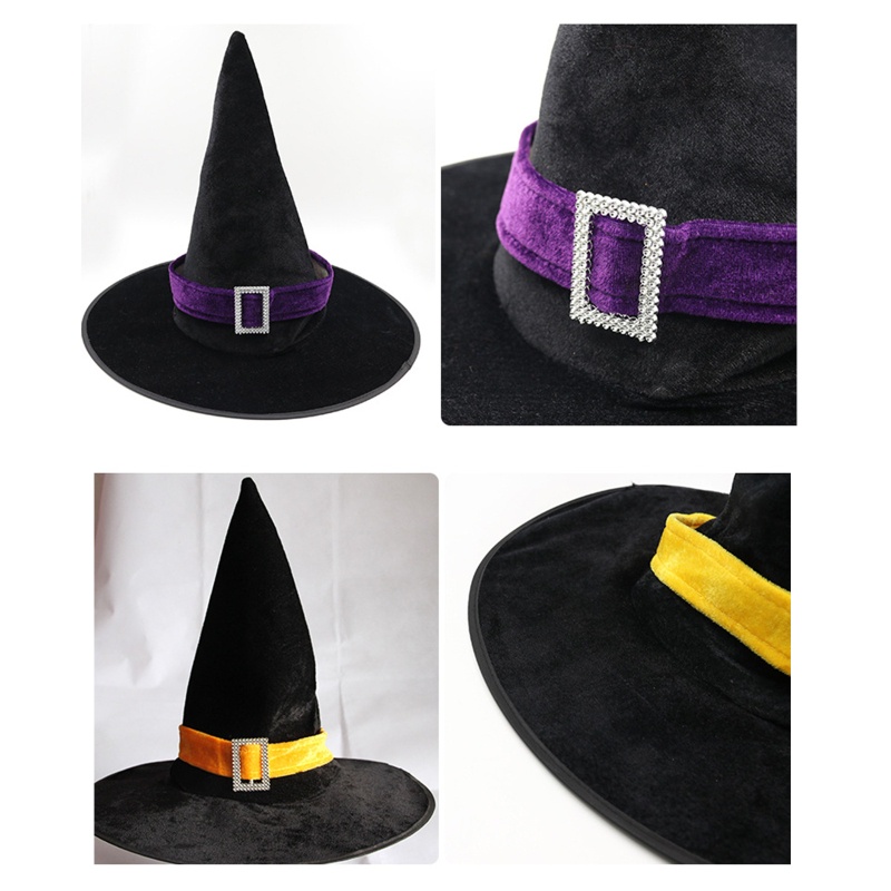 Zzz Topi Penyihir Bahan Velvet Untuk Pesta Halloween