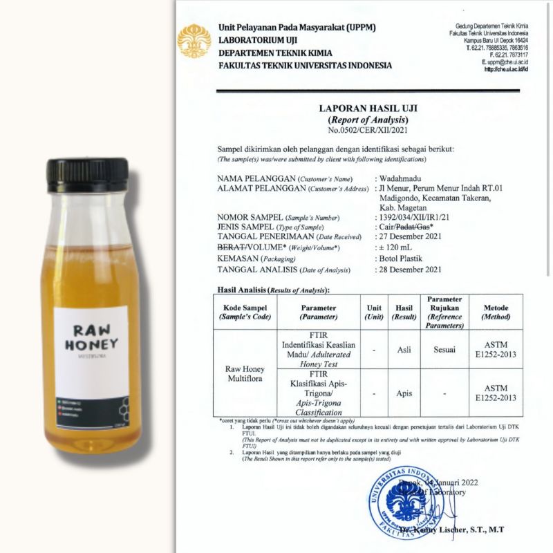 

Madu Mentah ASLI 250 gr