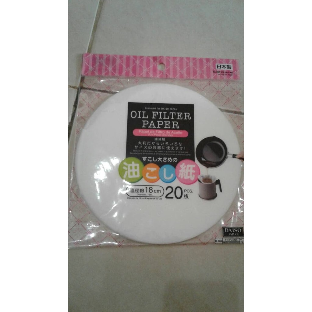 Oil Filter Paper, Filter Penyaring Minyak Goreng Murah + Gratis Ongkir