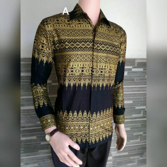 Kemeja Batik Pria PPBTK 07 Modern Lengan Panjang Casual Modis Trendy...