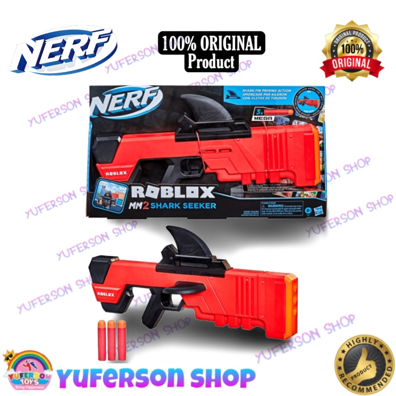 NERF Roblox MM2 Shark Seeker Blaster Original