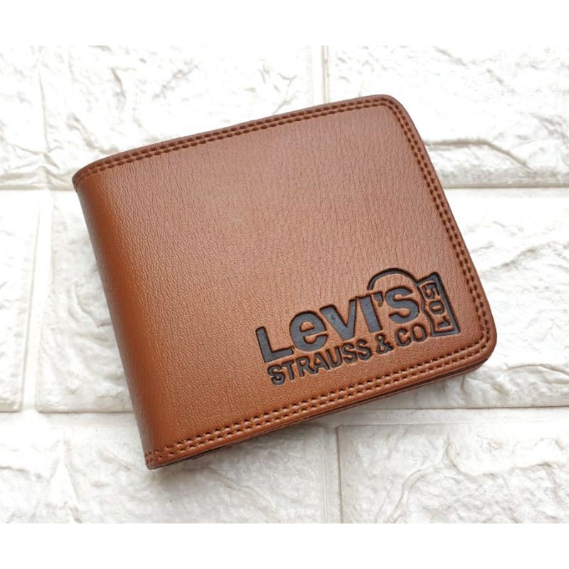 DOMPET PRIA / DOMPET MURAH/LIKE PU LEATHER /SINTETIS PREMIUM MURAH MERIAH COD-Mocca Levis Biasa