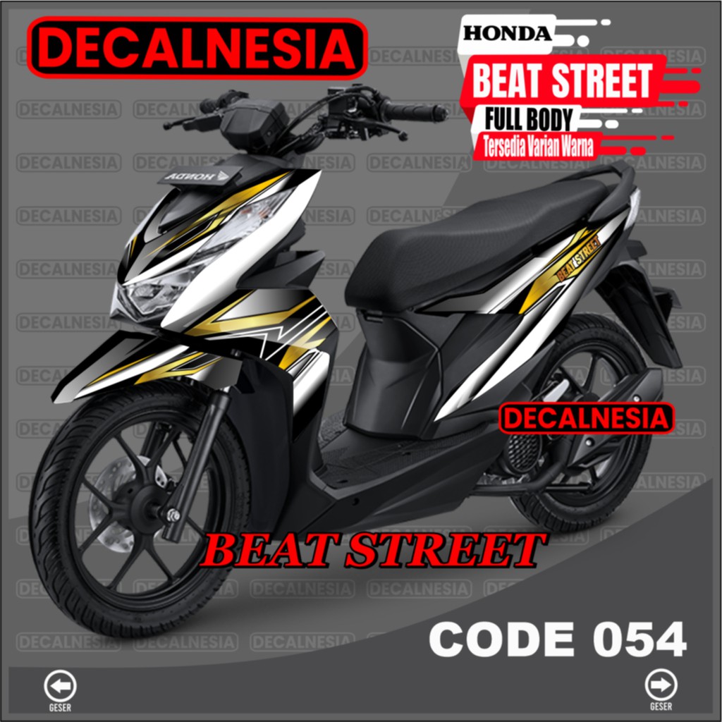 Stiker Beat Street New 2021 2022 2023 Full Body Decal Motor 2020 Sticker Modif Dekal Variasi Aksesoris C54