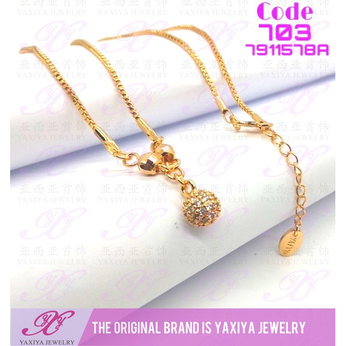 

Kalung Koye Anak Permata Emas Perhiasn imitasi 18k Yaxiya Jewelry 703
