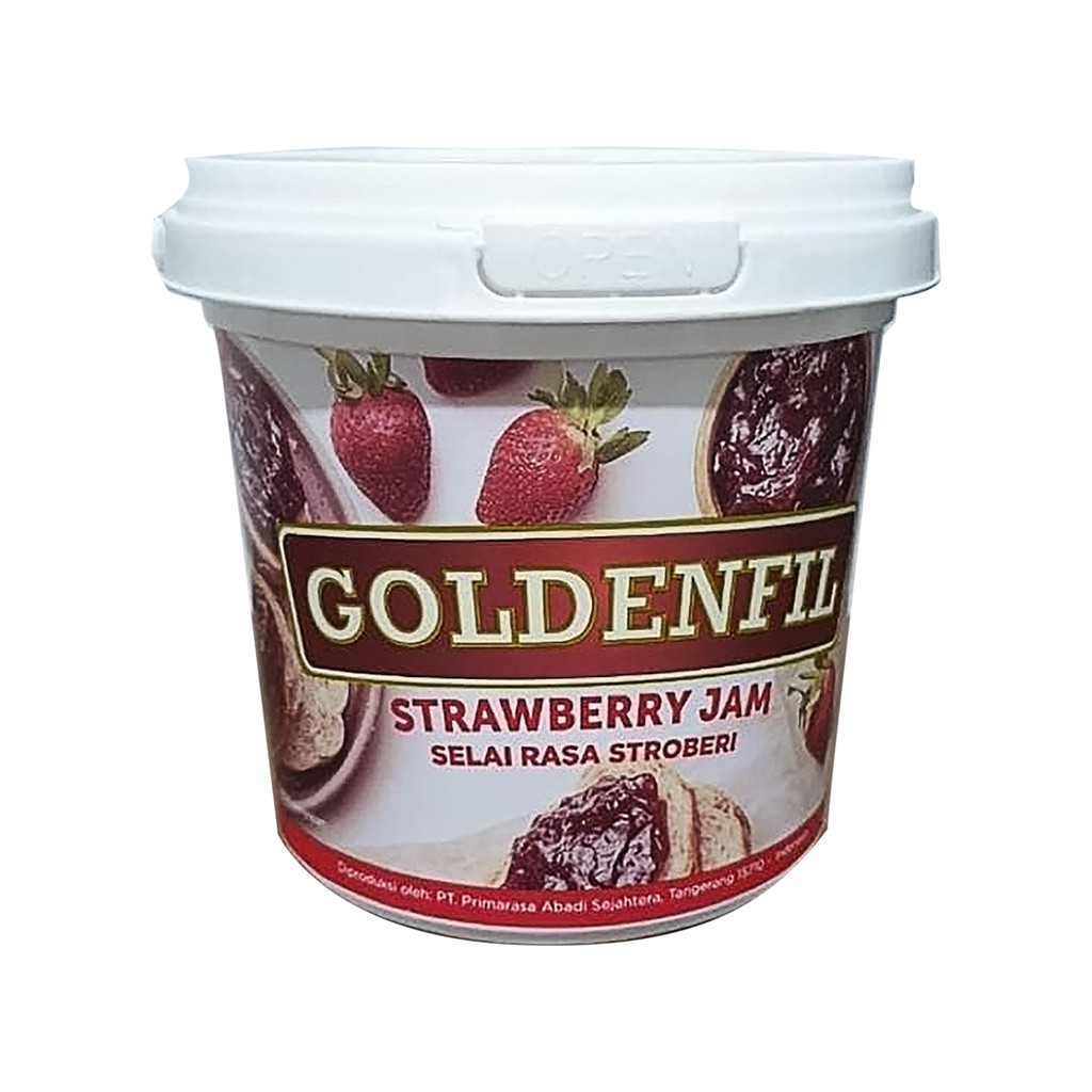 

Selai Strowberry Jam Goldenfil 1 Kg