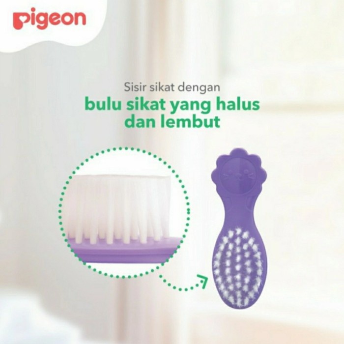 Sisir Bayi PIGEON Comb &amp; Brush Ultra Soft | Sisir &amp; Sikat Rambut Bayi