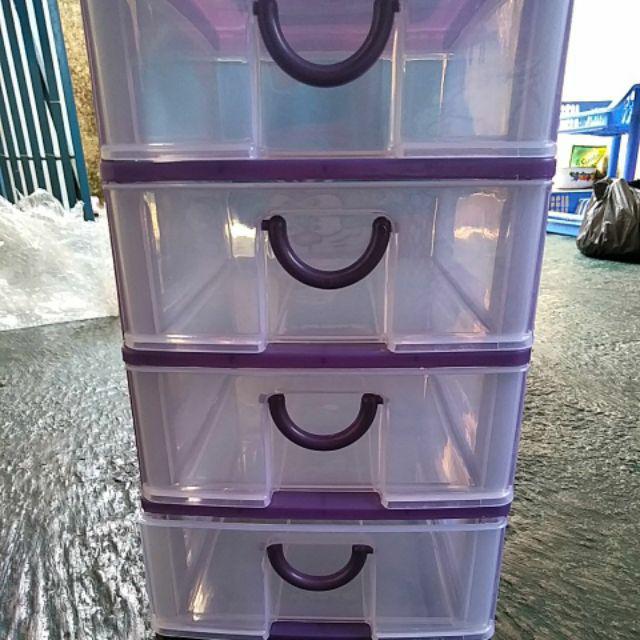 Komet Star Mini Container Victory Susun 4 M / Laci Mini / Laci Plastik