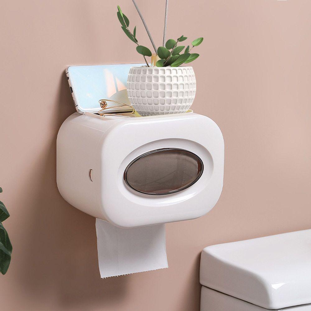 Populer Tempat Kertas Toilet Multi Fungsi Tahan Air Dinding Dapur Penyimpanan Kertas Roll/Draw Paper Dispenser