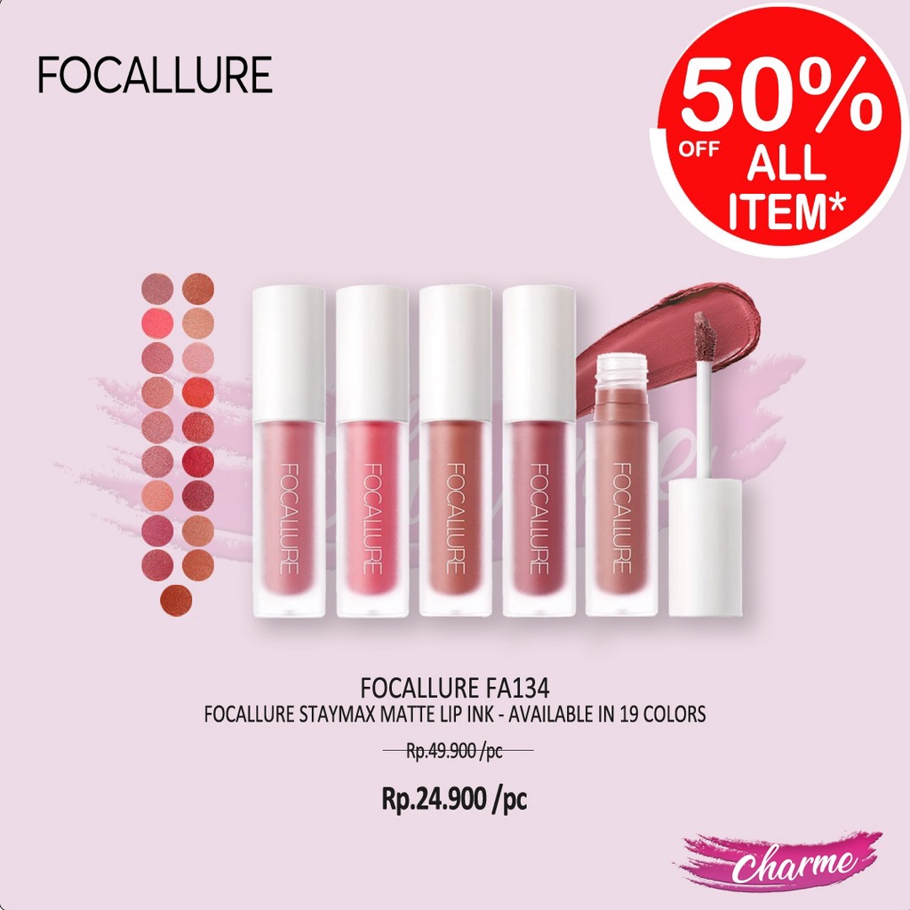 (READY &amp; ORI) FOCALURE StayMax Stay Max Matte Lip Ink Lipstick Matte FA134 FA 134