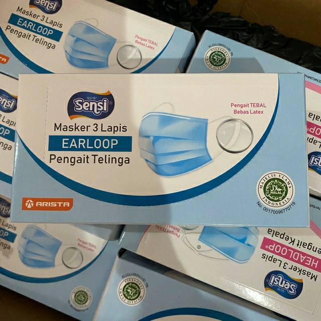 Masker Sensi 3 Ply isi 50 Pcs
