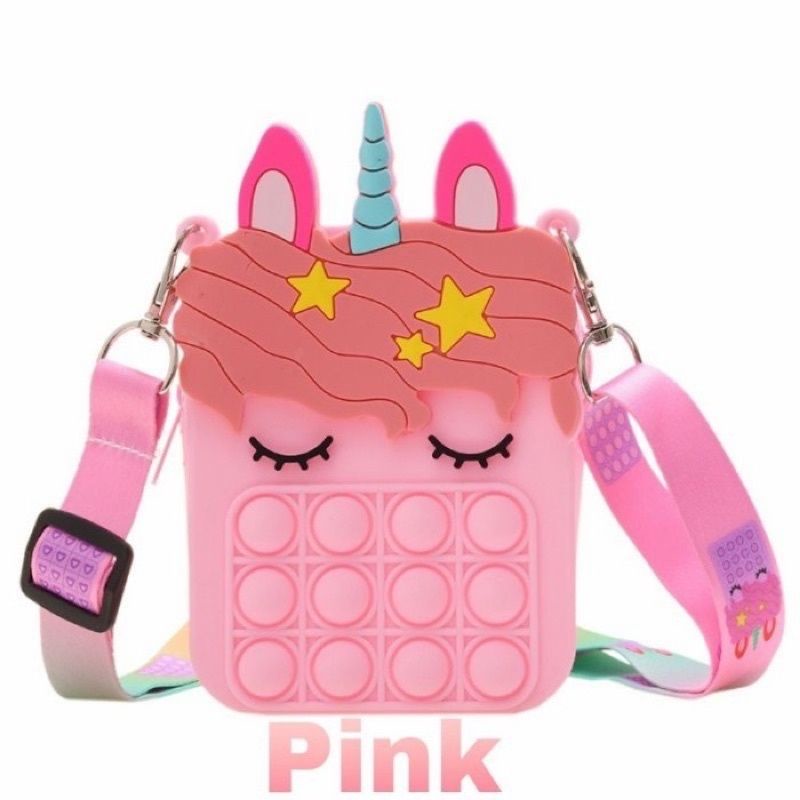 Best Seller Tas Anak Anak Pop It Kecil Tas Unicorn Sling Bag Tas Viral