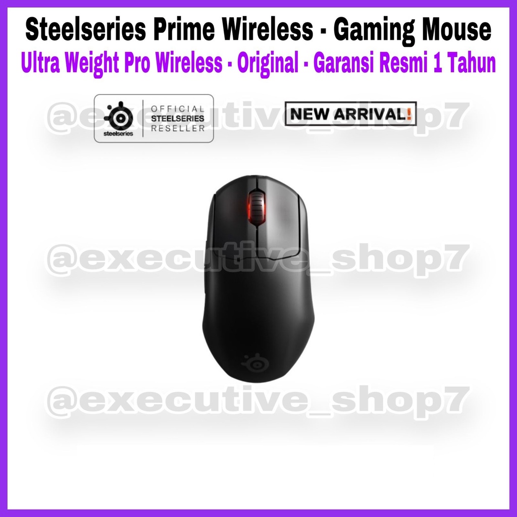 Steelseries Prime Wireless - Gaming Mouse - Ultra Weight Pro Wireless - Original - Garansi Resmi 1th