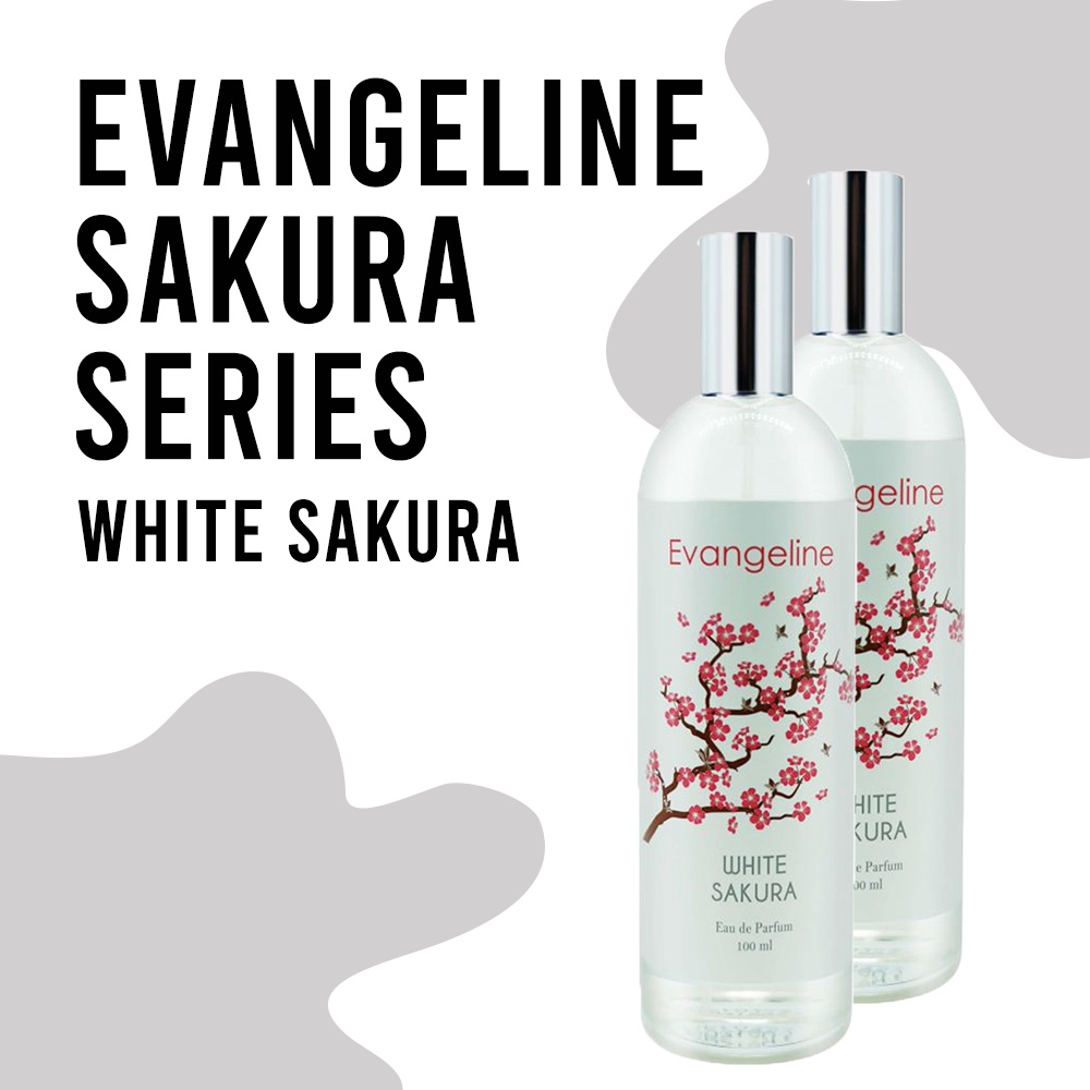 Parfum Evangeline Sakura 100ml EDP Tahan Lama BPOM Parfume Wanita Black Sakura Pink Red Blue Purple White Farfum Cewek Minyak Wangi Evangline