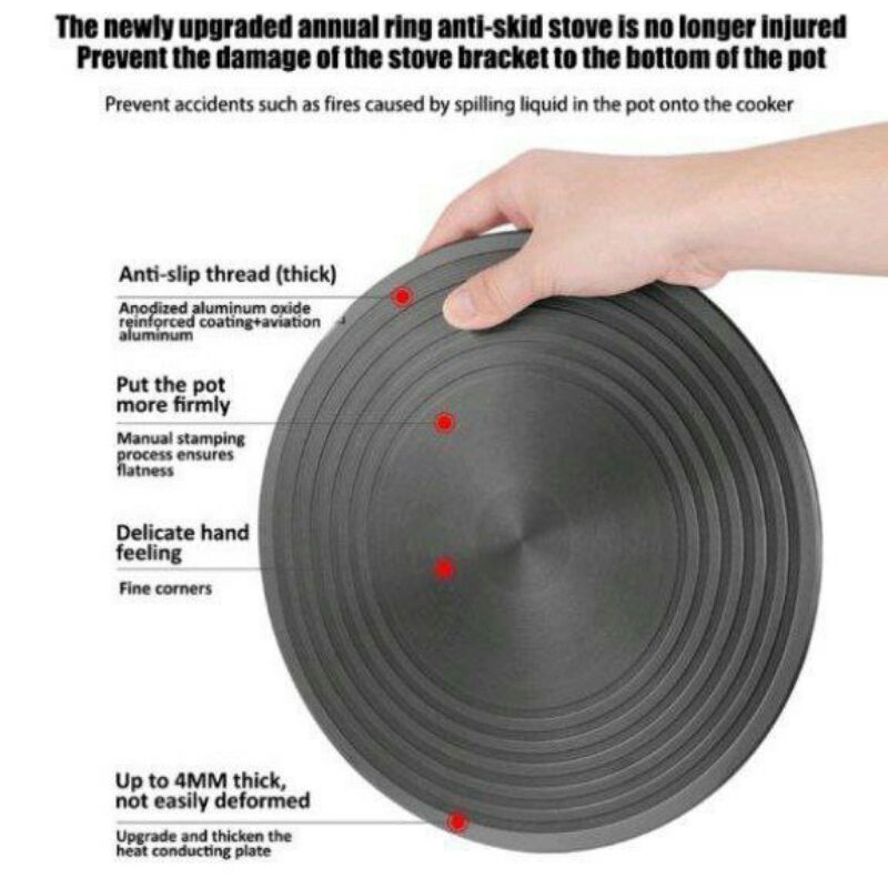 pelindung bawah panci/ alas panci anti gosong/ plat panci anti gosong kompor/ plat defrost