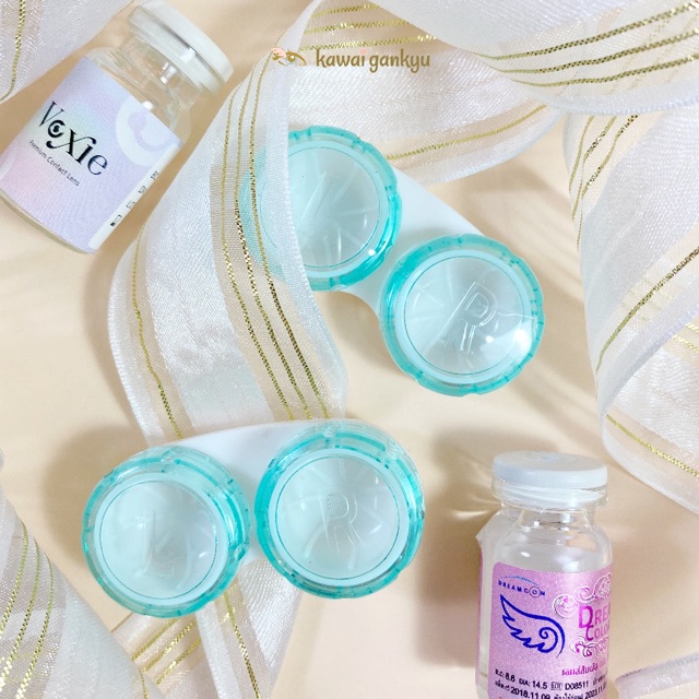 Kawai Gankyu Transparent lens case softlens