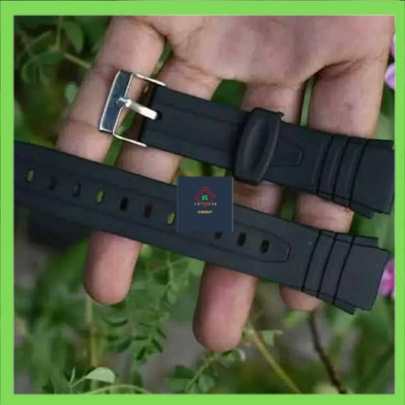 CASIO TALI JAM TANGAN CASIO  W217 W-217H W217H W 217H FREE PEN RUBBER SILICONE STRAP CASIO W217H