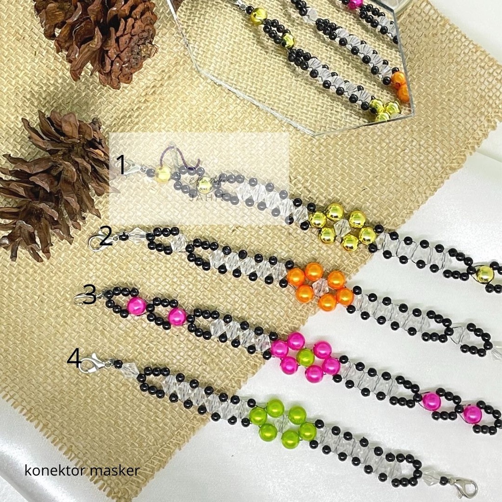 Konektor Masker Hijab - Kancing Tali Pengait Masker Hijab - Masker Hijab
