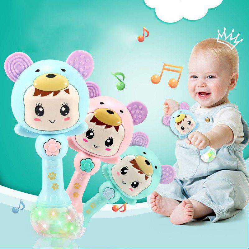 rattle stick / mainan genggam bayi / teether bayi / gigitan bayi