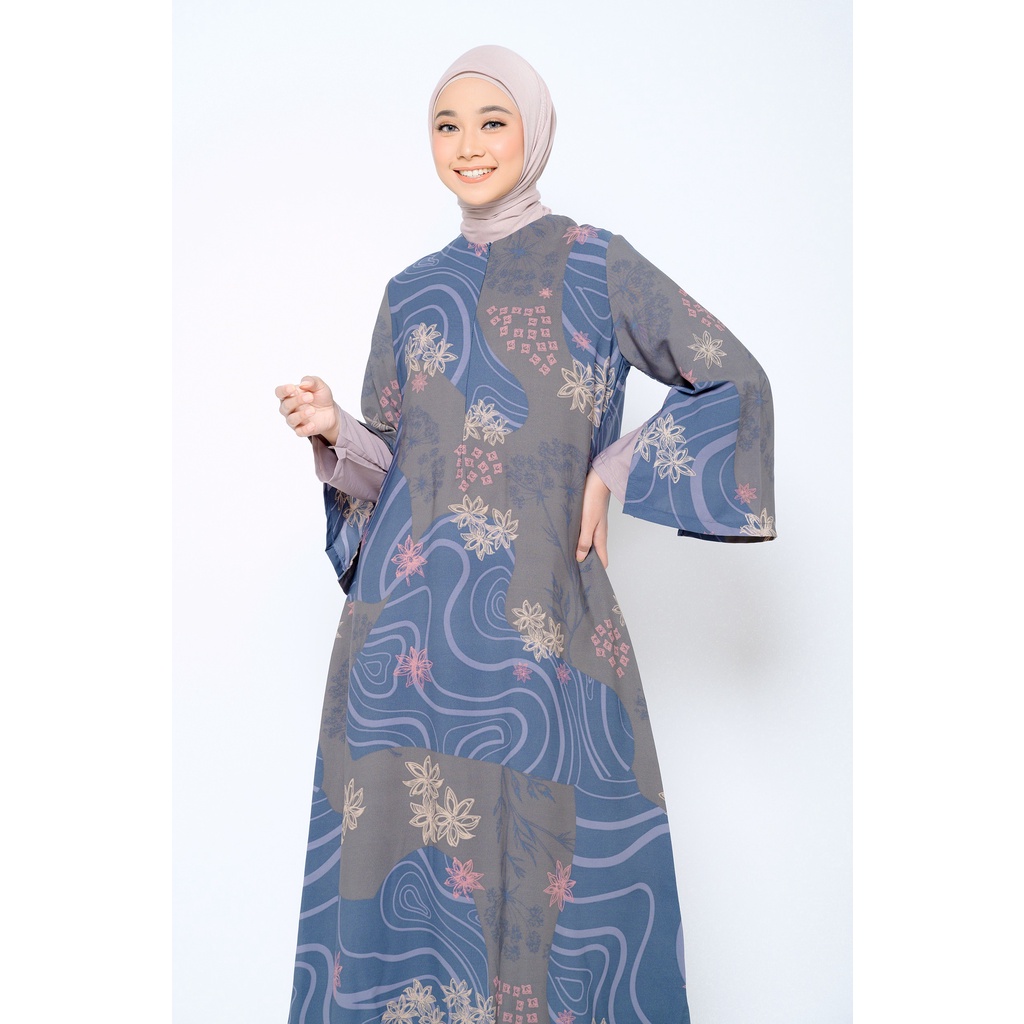 ZM Zaskia Mecca - Luny Navy Gamis - Jelita Indonesia - Edisi Maluku-SIze M