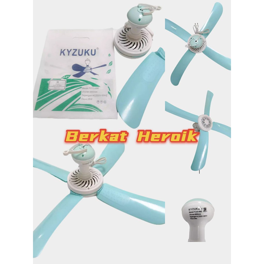 Kipas  Angin  Gantung Helifan 4 baling12 W /22W /28W/