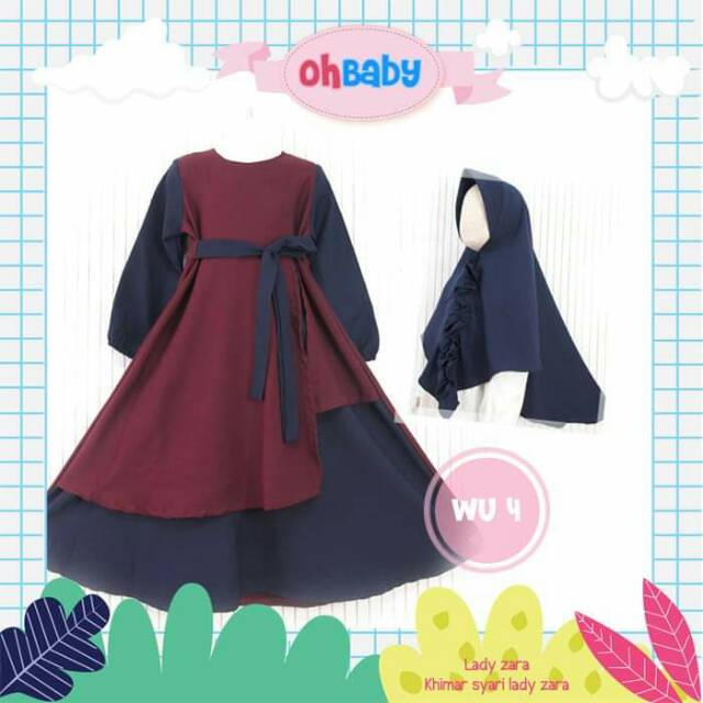 Gamis anak syar'i simple