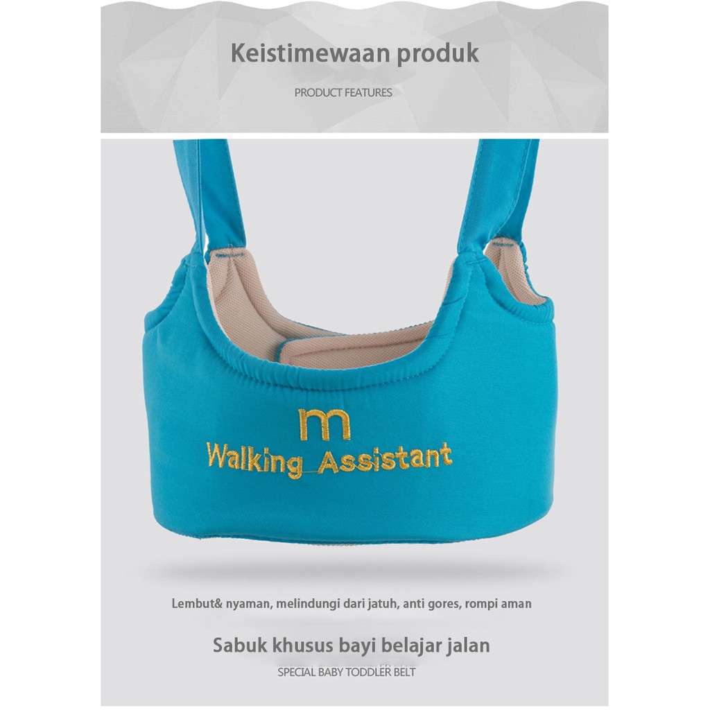 HiPPO LAND Baby Walking Assistant Baby Walker Belt Sabuk Pengaman Alat Bantu Jalan Bayi 211