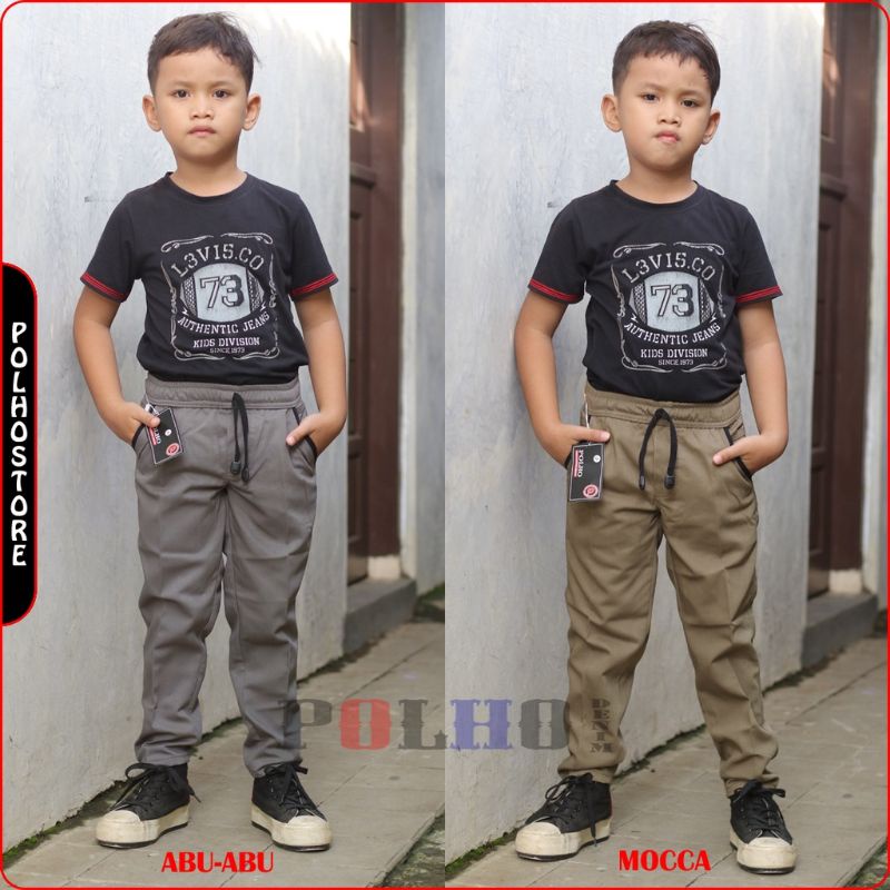 CELANA CHINO ANAK PANJANG LAKI LAKI KAIN TWILL STREET MELAR