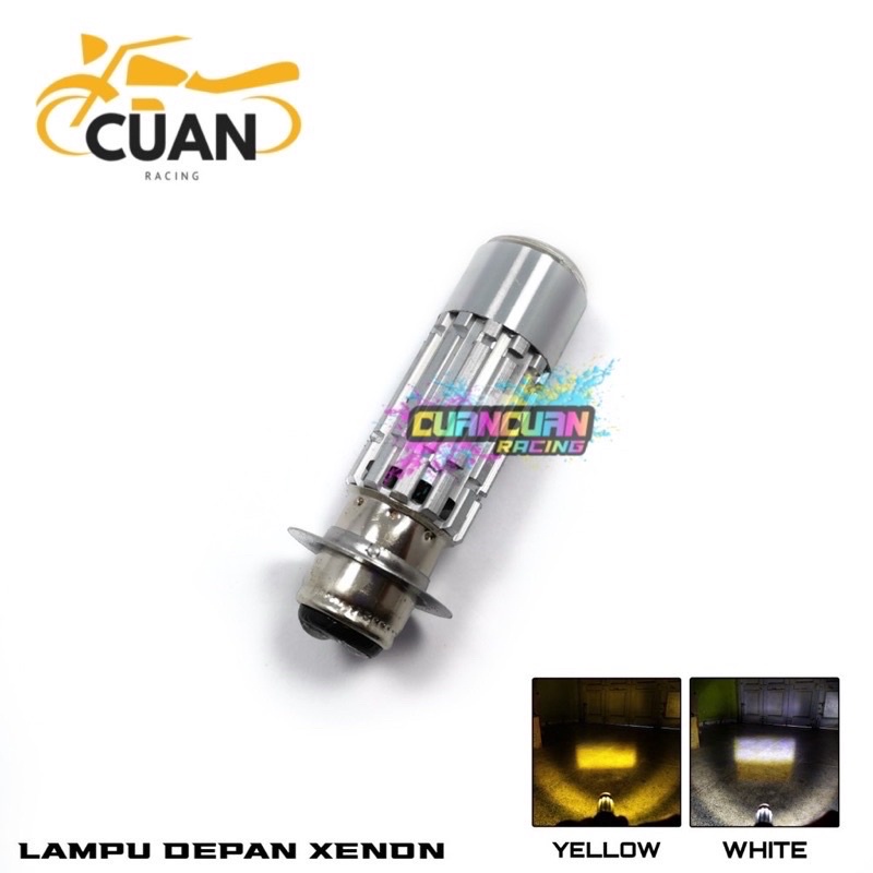 Lampu Depan LED Lampu Xenon Utama H6 Cahaya tipe LASER High Putih Low Putih Motor Matic Bebek