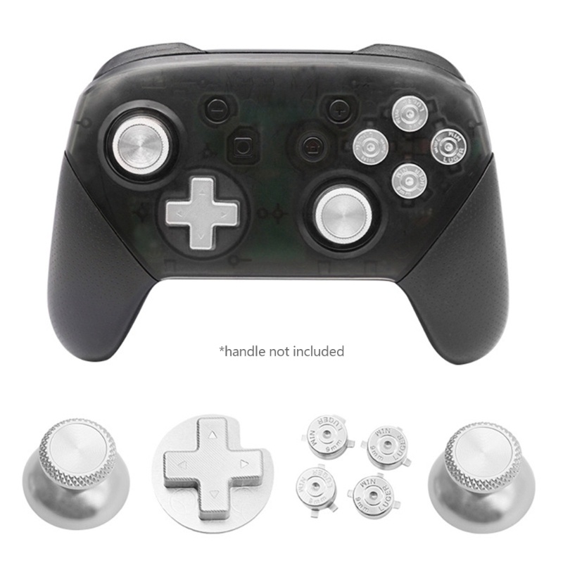 Btsg 1set Stik Jempol Joystick Butons Anolog Metal Untuk Controller Switch Pro