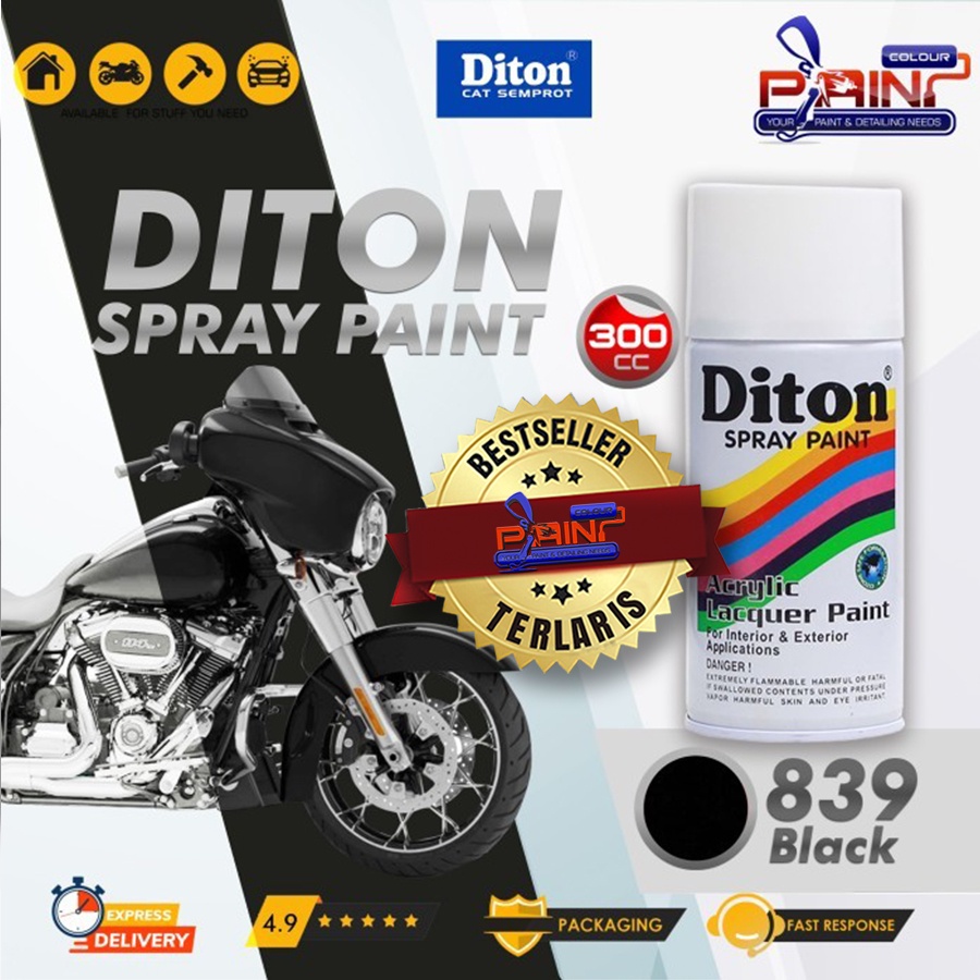 Diton 839 Black Cat Semprot/Pylox/Samurai Motor/Helm/Gundam